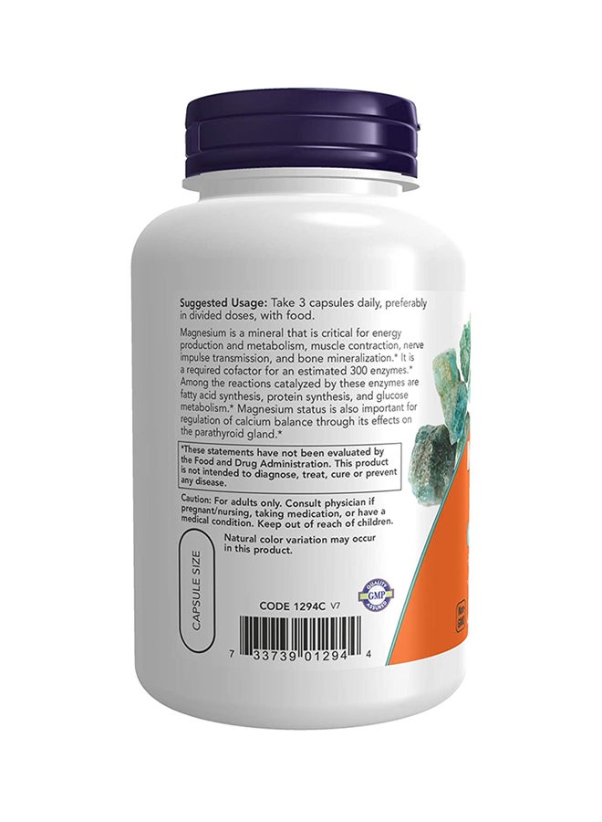 Now Foods - Magnesium Citrate 120 veg Capsules - Image 1
