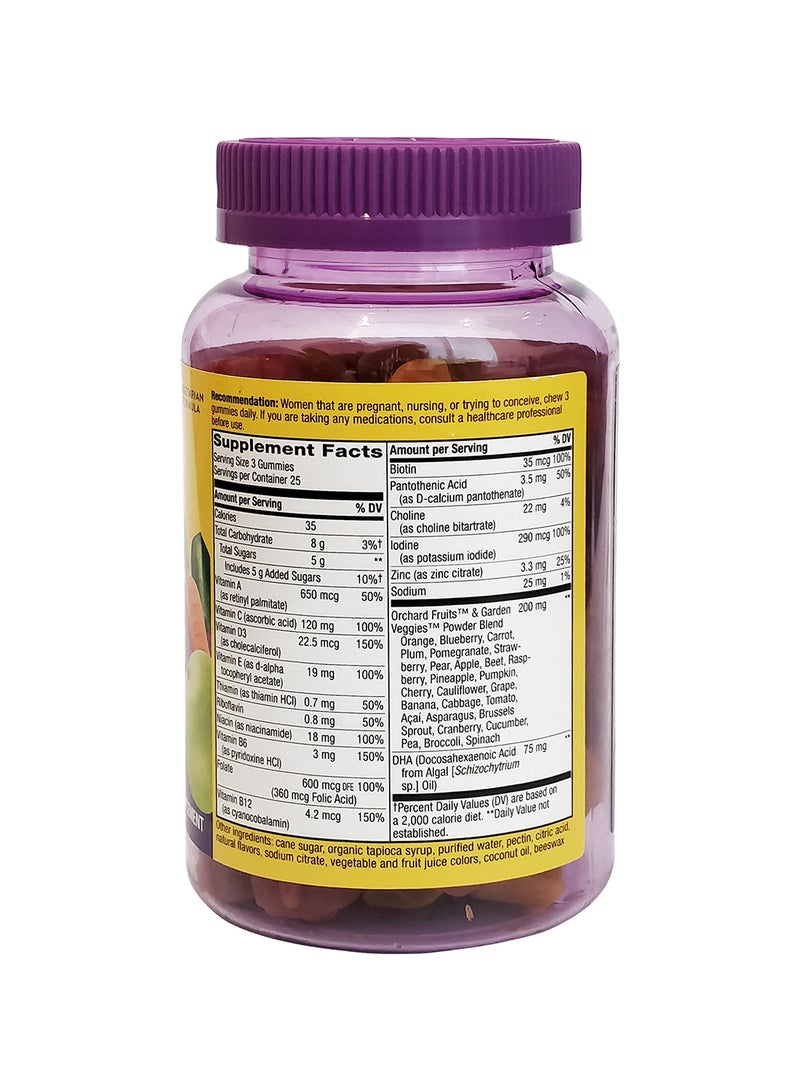 Nature's Way Alive! Complete Prenatal Multi-Vitamin Dietary Supplement - 75-Gummies - Image 3