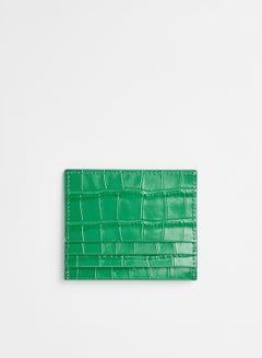 COCCINELLE Textured Leather Card Holder Green  - Image 2