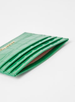 COCCINELLE Textured Leather Card Holder Green  - Image 3