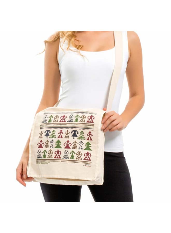Biggdesign Strap Tote Shoulder Bag Beige  - Image 4
