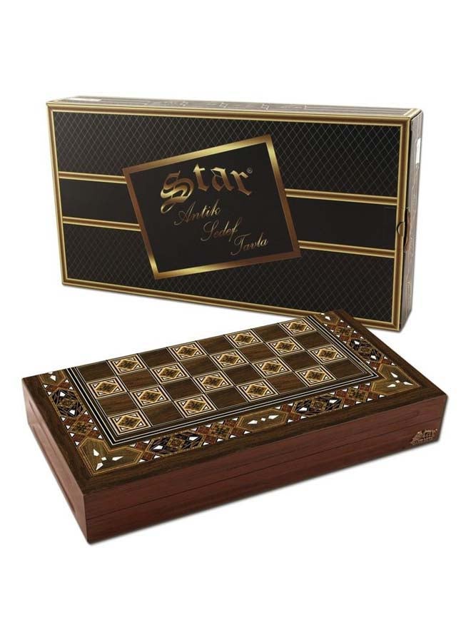 Star - Polyester Backgammon Set 25 x 49 x 7.5cm - Image 1