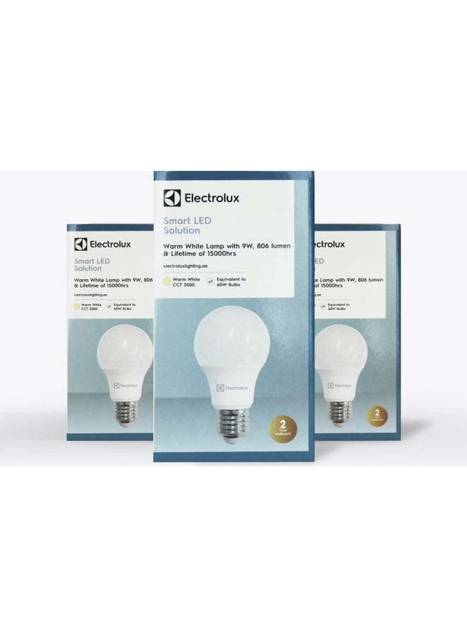 Electrolux 3-Pieces LED Bulbs White 9watt  - Image 2