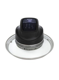شواية محمولة لموقد الضغط الكهربائي إديسون 8.0 L 1200.0 W GT-A068 شفاف/ أسود