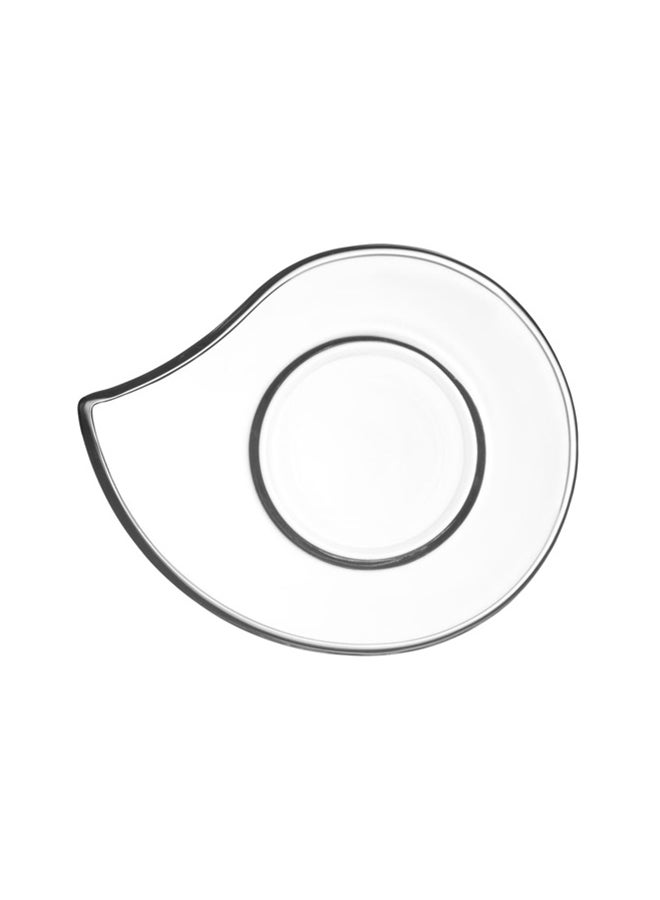 LAV 6-Piece Eva Tea Saucer Clear 135mm  - Image 1