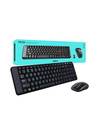 Logitech MK220 Space-Saving Wireless Keyboard and Mouse Combo