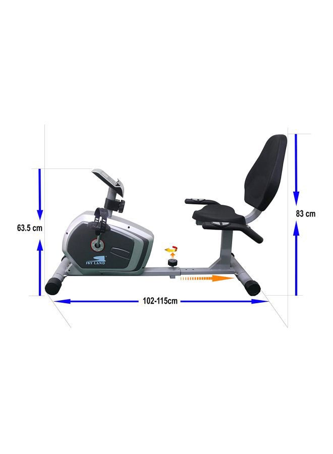 SkyLand Unisex Adult Magnetic Recumbent Bike 79x28.5x67.5cm  - Image 2