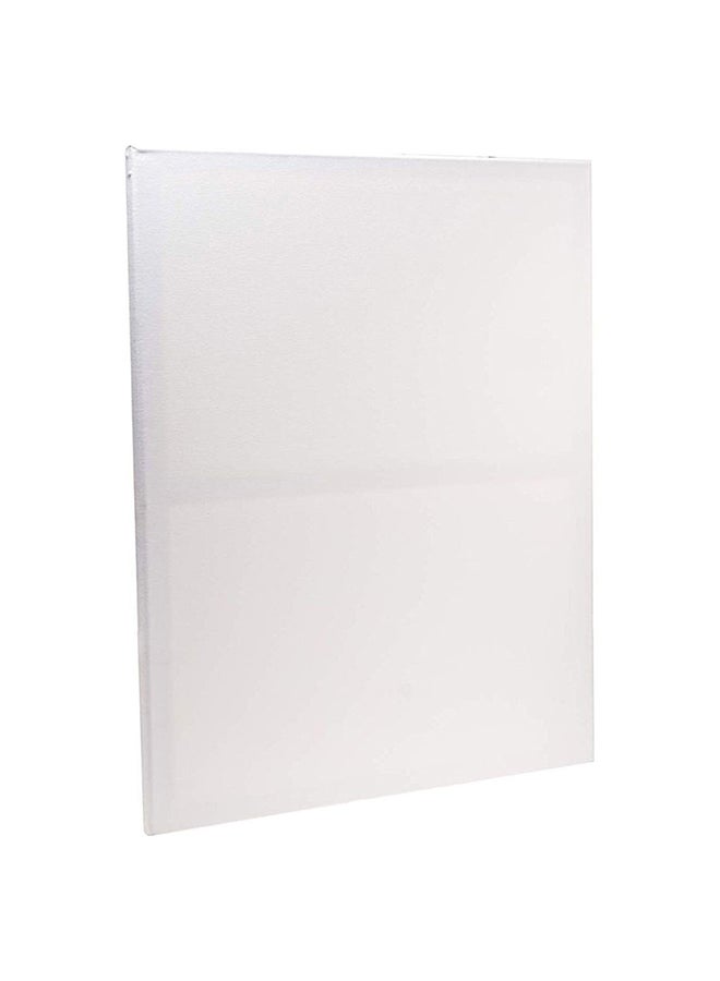 فانبو لوح من قماش الكانفاس ممدد، مقاس 50×70 سم أبيض - Image 2