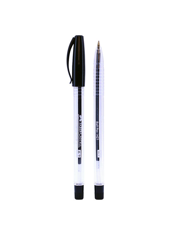 FABER-CASTELL - Pack Of 50 Ball Pens 0.7 mm Black - Image 1