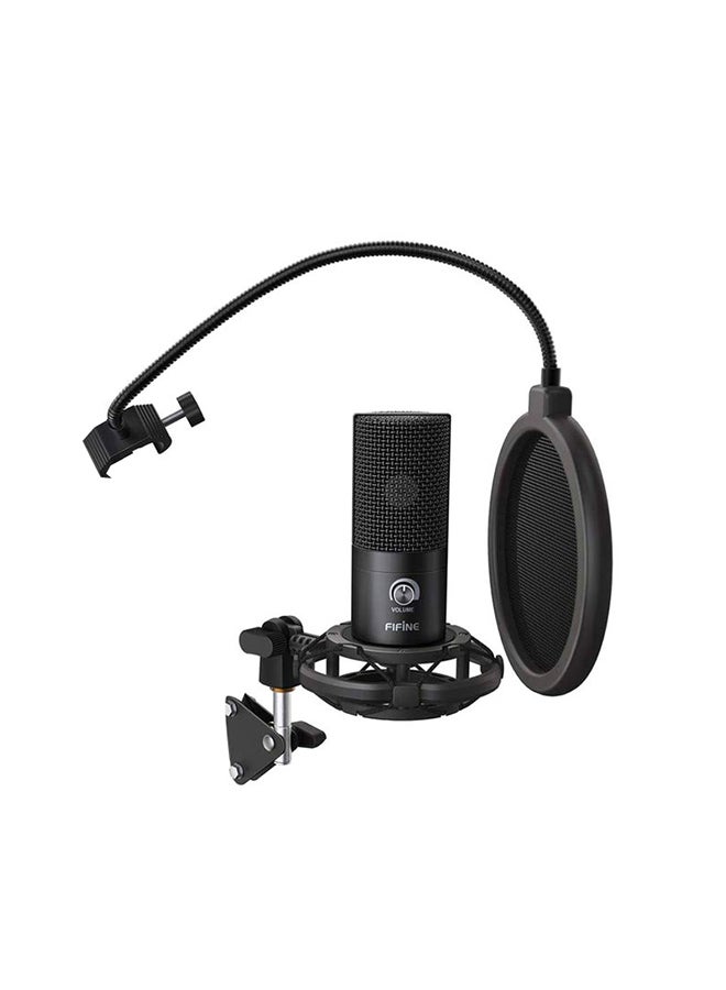 FIFINE Studio Condenser USB Microphone Kit For PC T669 Black  - Image 3