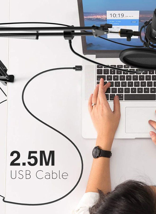 FIFINE Studio Condenser USB Microphone Kit For PC T669 Black  - Image 5