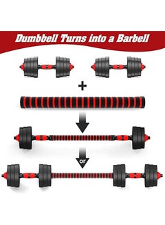 Rock Pow Dumbbells Set For Home Gym Work Out Training 15kg 15kg  - Image 3