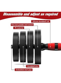 Rock Pow Dumbbells Set For Home Gym Work Out Training 15kg 15kg  - Image 5