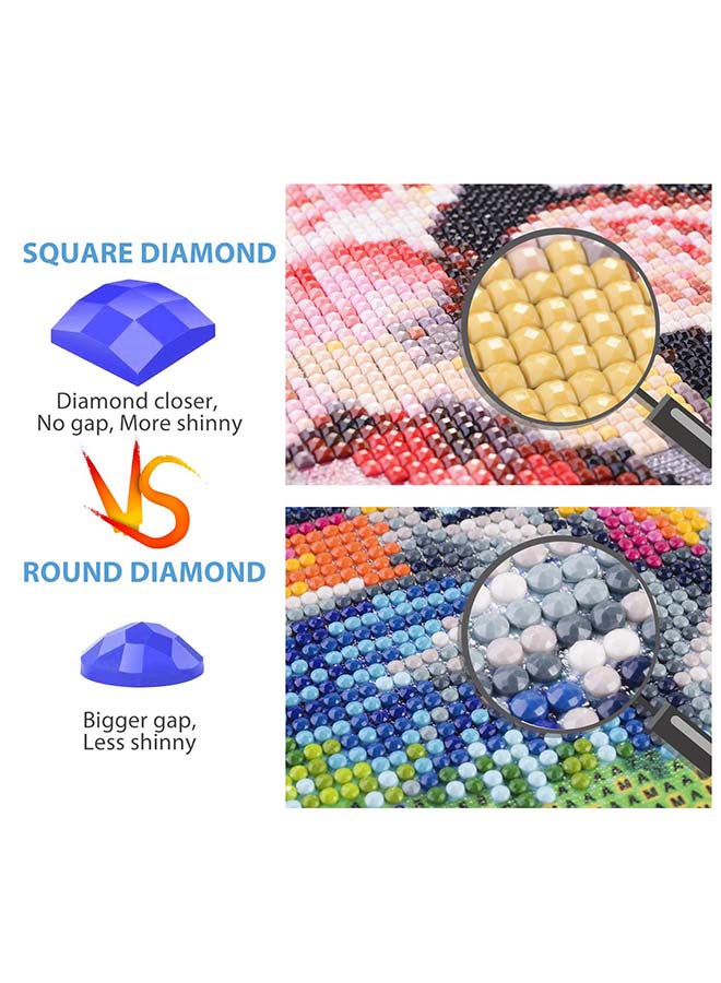Beauenty - Premium Full Drill DIY Diamond Painting Kit 25x30 Cm Brown/Green/Pink - Image 1