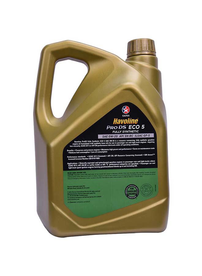 Caltex Havoline Pro Ds Fully Synthetic Eco 5 SAE 5W-30 Engine Oil 4L  - Image 5