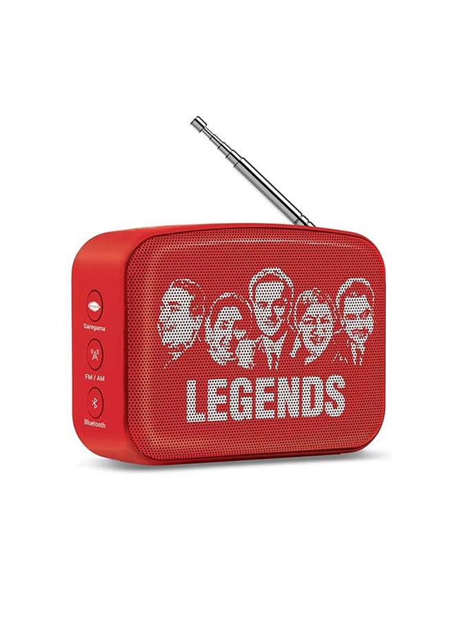 Carvaan Mini - Music Player With 351 Evergreen(Hindi) Songs SCM02-H-SRED Sunset Red