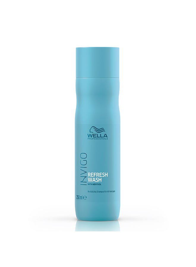 WELLA - Professionals Invigo Balance Refresh Wash Revitalizing Shampoo Clear 250ml - Image 1