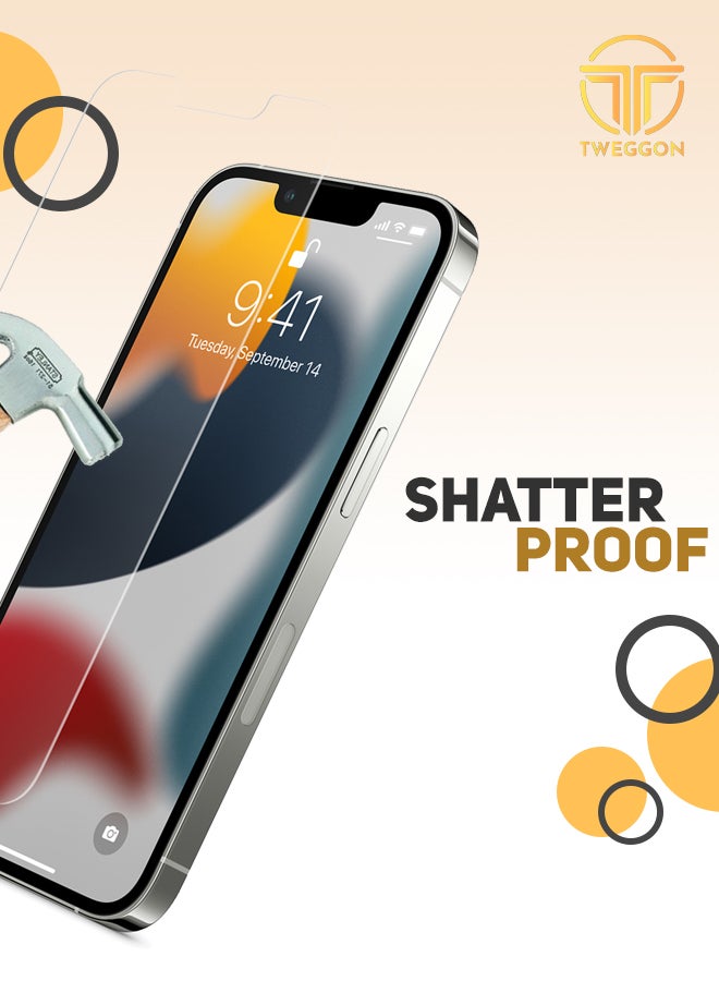 iPhone 13 Pro Max   Tempered Glass Screen Protector 2pcs Clear