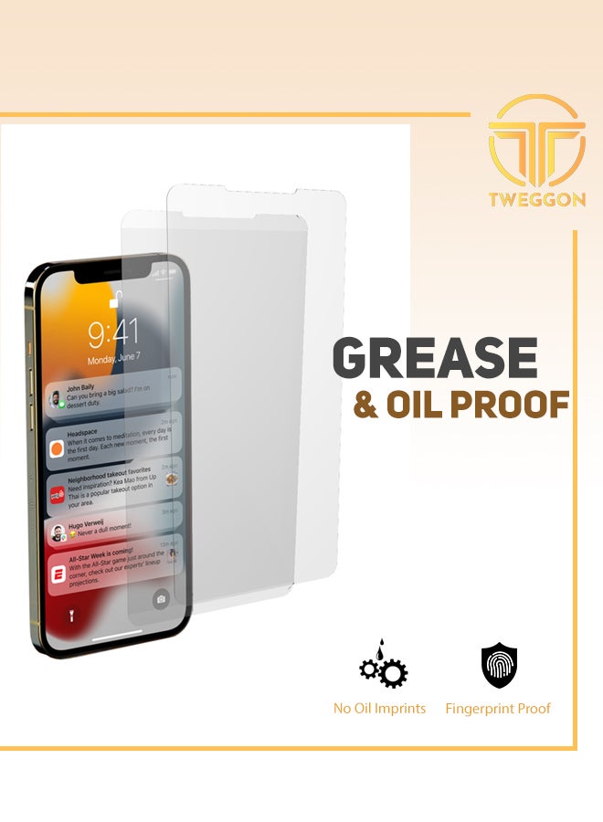iPhone 13 Pro Max   Tempered Glass Screen Protector 2pcs Clear