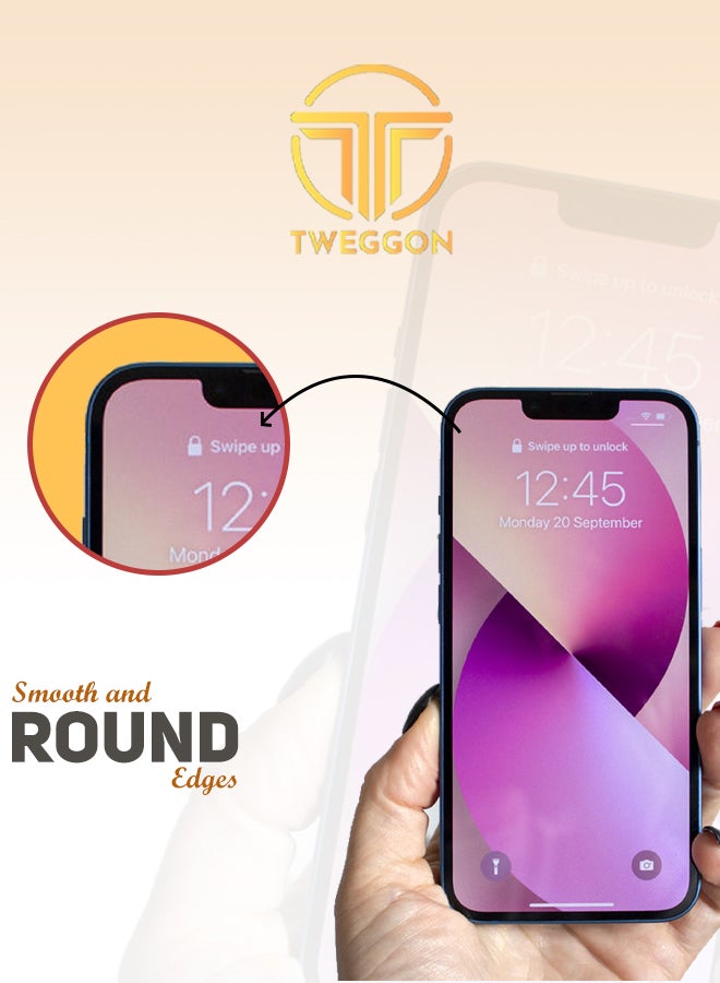 iPhone 13 Pro Max   Tempered Glass Screen Protector 2pcs Clear