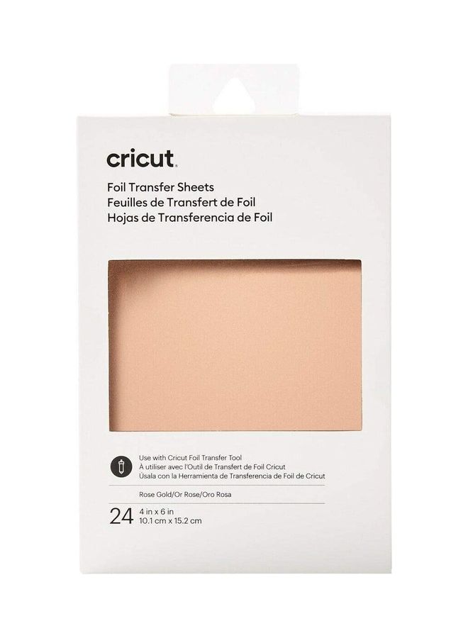 Cricut Transfer Foil Sheets 10x15cm 24 sheets (Rose Gold) rose gold