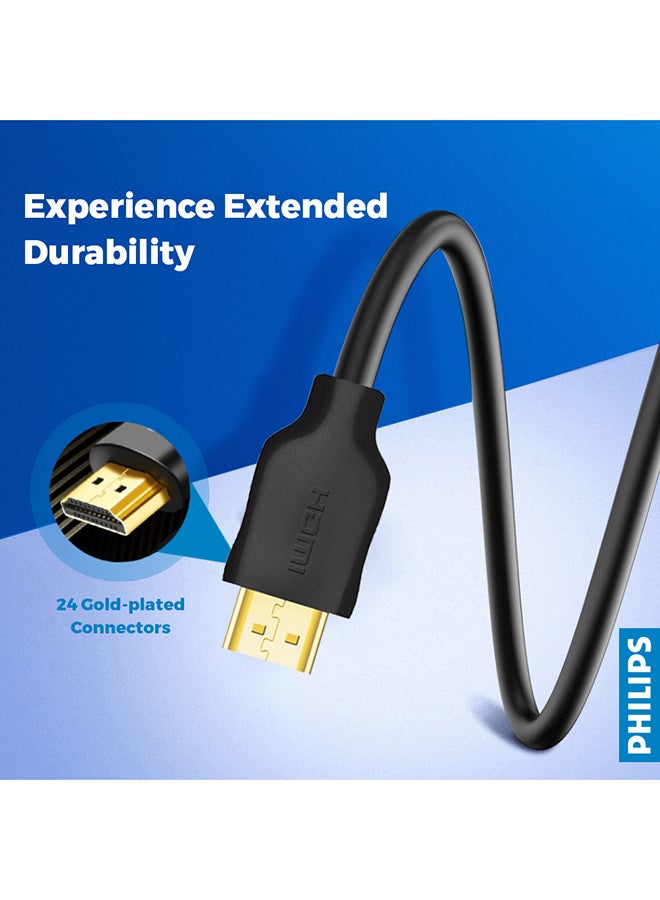 Philips 4K 60Hz UHD HDMI 2.0 Cable 1.5meter Black - Image 4