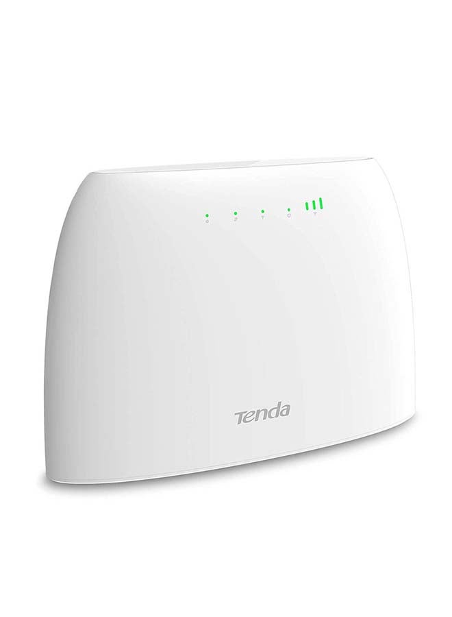 Tenda - 3G/4G LTE N300 Wi-Fi Router, Parental Control, Connects Up to 32 Devices - 4G03 White - Image 1
