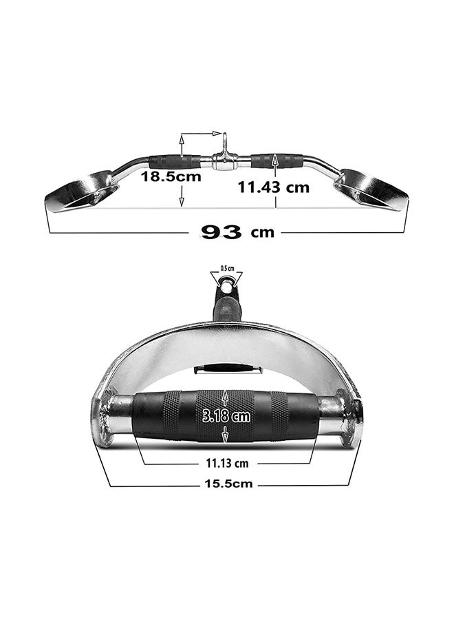 SkyLand - Revolving Cable Attachment Curl V Shaped Bar 93x15.5x18.5cm - Image 1