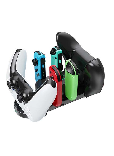 6 In 1 Charging Station Dock For PS5/Xbox Series S/X Switch Pro - Wireless