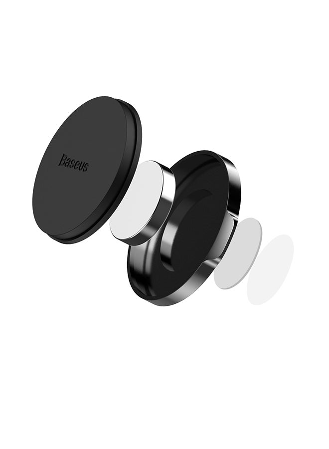 Baseus Magnetic Car Phone Holder Rotating View Magnetic Phone Mount Magnets Cell Phone Holder for Most Smartphones Universal Stick Dashboard and Tablets Black - Image 2