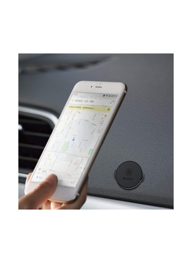 Baseus Magnetic Car Phone Holder Rotating View Magnetic Phone Mount Magnets Cell Phone Holder for Most Smartphones Universal Stick Dashboard and Tablets Black - Image 4