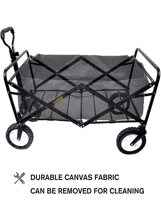Cool Baby Multi-Function Outdoor Folding Push Wagon Cart With Two Mesh Cup Holders And Adjustable Handle 81 x 57 x 48cm  - Image 5