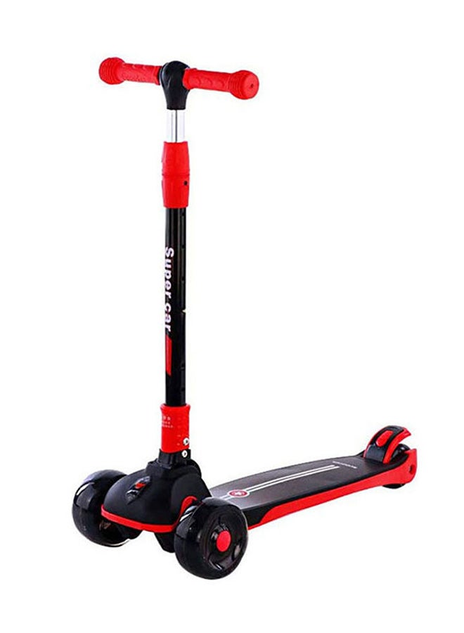 Cool Baby Foldable Kick Scooter Adjustable Flash Wheel Kick Scooter for Kids, 3+ Years 65x15x80cm - Image 1