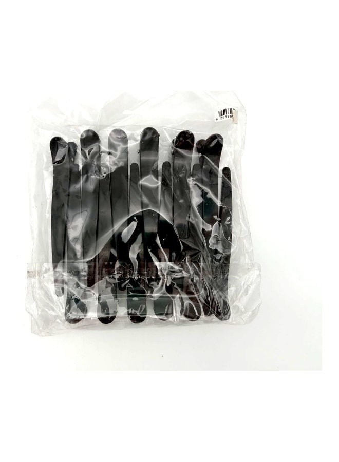 هونج كونج مشابك شعر احترافية من 12 قطعة أسود 12سم - Image 3