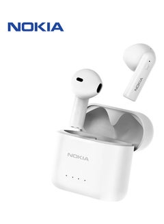 NOKIA BT Wireless Semi-In-Ear Sports Earbuds ENC Environmental Noise Cancellation Smart Touch Control White  - Image 1