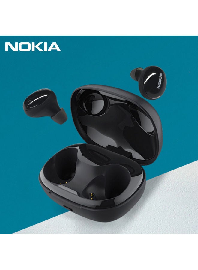 NOKIA - Portable BT Wireless Mini Sports Earbuds In-Ear Black - Image 1