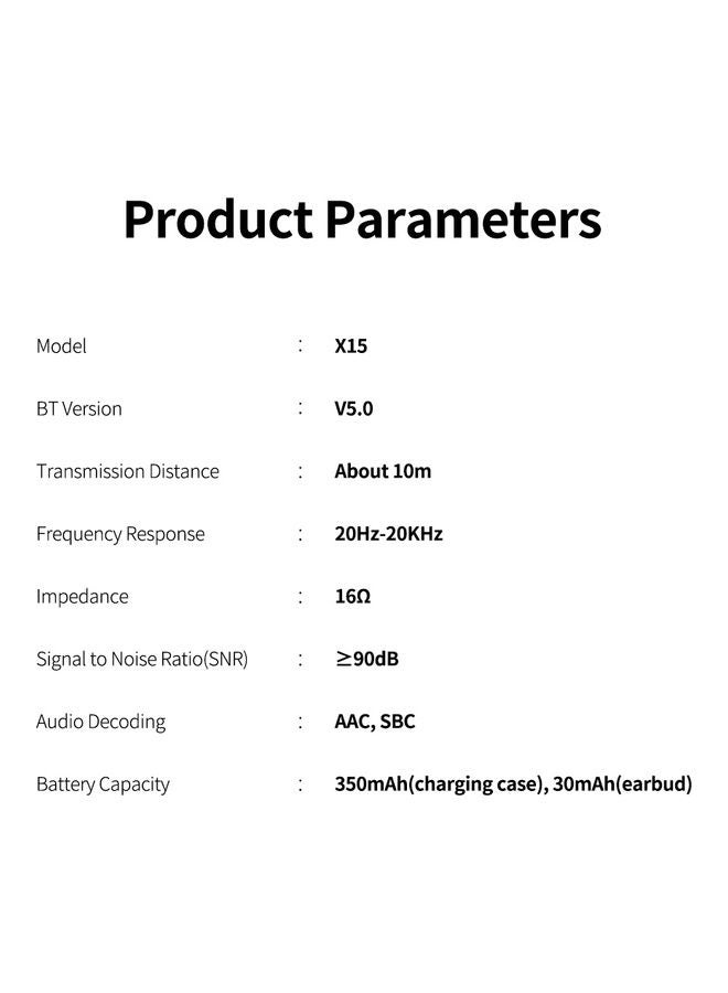 Lenovo BT Wireless Earbuds In-Ear HiFi Sound Quality Smart Touch Control Black/White  - Image 4