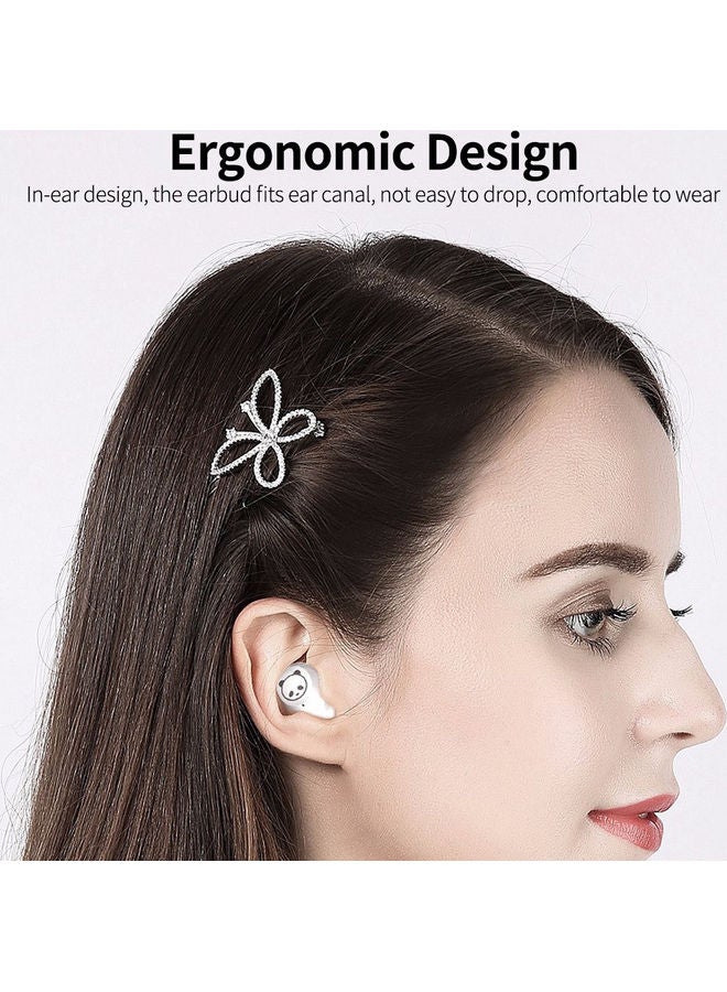 BT Wireless Earbuds In-Ear HiFi Sound Quality Smart Touch Control Black/White