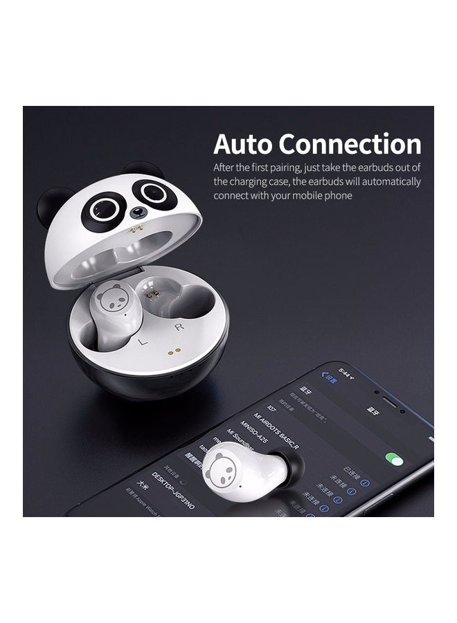 BT Wireless Earbuds In-Ear HiFi Sound Quality Smart Touch Control Black/White