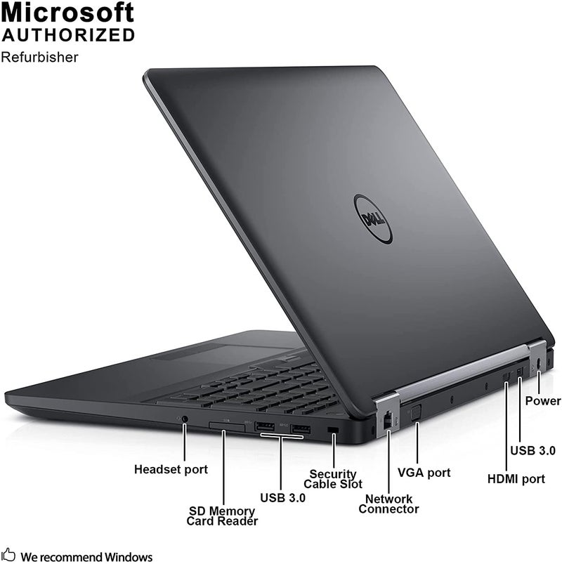 DELL - Renewed - Latitude E5570 (2017) Laptop With 15.6-Inch Display, Intel Core i5 Processor/6th Gen/16GB RAM/512GB SSD/Intel HD Graphics 520 Black - Image 1