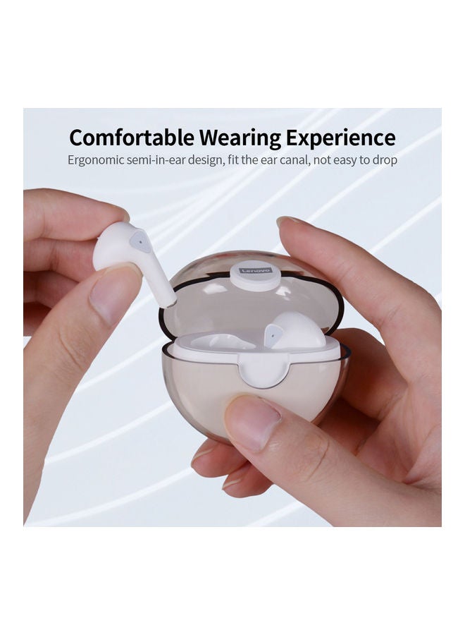 Lenovo BT5.0 Wireless Headphones Semi-In-Ear Sports Earbuds White - Image 5
