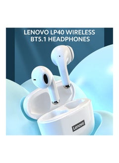 Lenovo New version LP40 Pro TWS bluetooth 5.1 Earphone Wireless Earbuds HiFi Stereo Bass ENC Noise Reduction Type-C Black 2  - Image 3