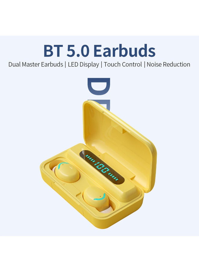 سماعة أذن داخلية إيربادز BT5.0 مع علبة شحن وشاشة LED وردي - Image 2