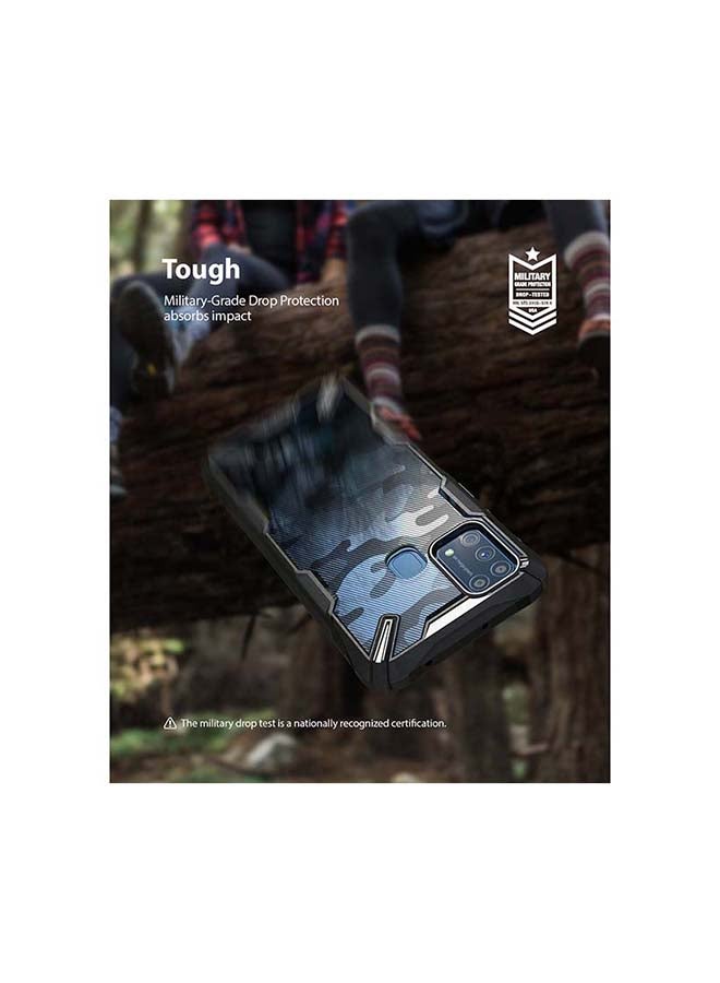 Ringke Hard Fusion-X Ergonomic Shock Absorption Bumper Case Cover For Samsung Galaxy M31 Camo Black - Image 4