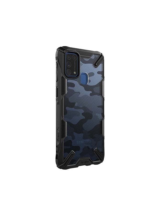 Ringke Hard Fusion-X Ergonomic Shock Absorption Bumper Case Cover For Samsung Galaxy M31 Camo Black - Image 5