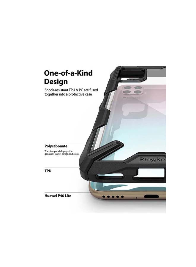 Ringke Hard Fusion-X Ergonomic Shock Absorption Bumper Case Cover For Huawei P40 Lite/Nova 6 SE/Nova 7i Black - Image 3