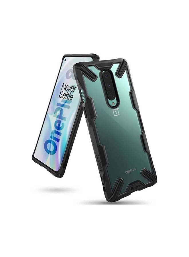 Ringke Hard Fusion-X Ergonomic Shock Absorption Bumper Case Cover For OnePlus 8 Black - Image 1
