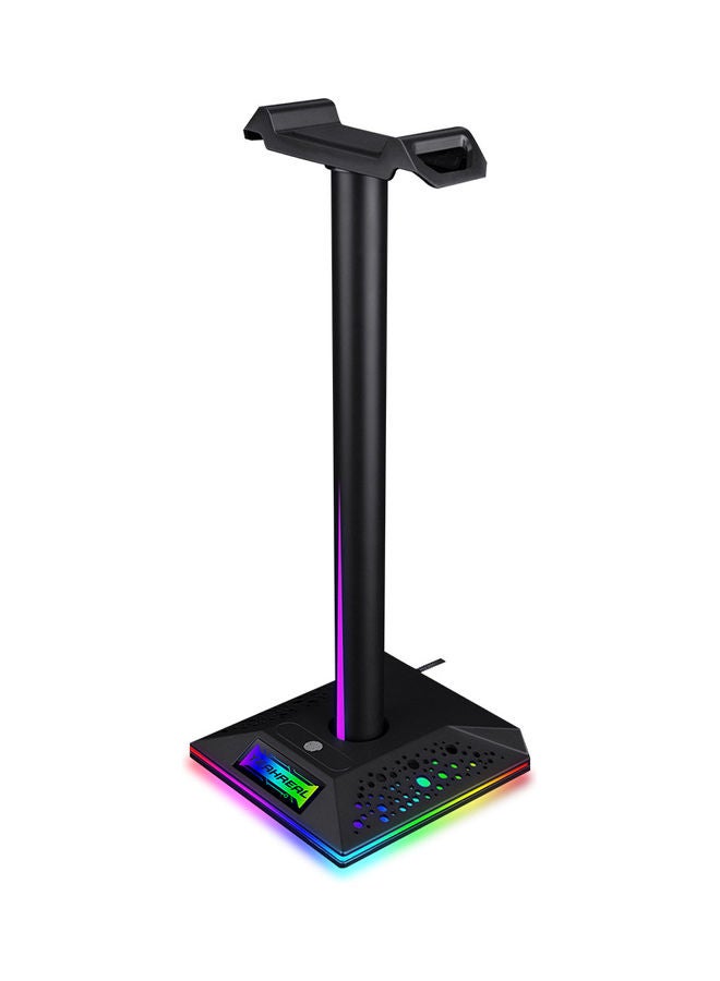Head Mounted Bracket Detachable Headset Holder with 9 Kinds of RGB Lighting Modes Black  - Image 5