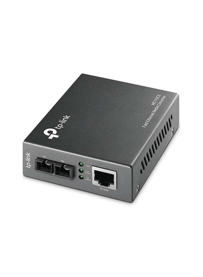 TP-LINK - Single Mode Media Converter 10/100 Mbps Black - Image 1