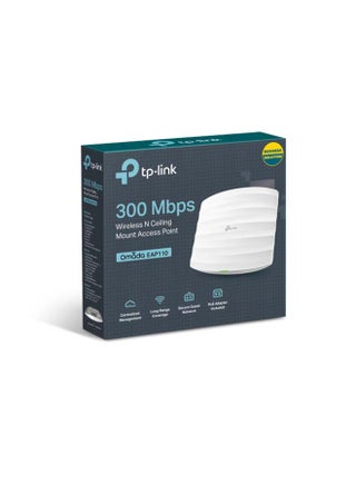 300 Mbps Ceiling Mount Wi-Fi Access Point | EAP110 white - v1633595216/N43391794A_1